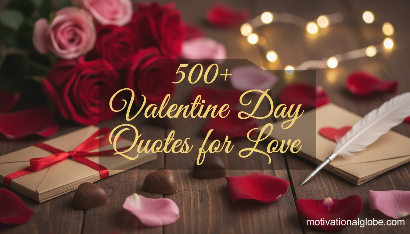 500+ Valentine Day Quotes for Love - Motivational Globe