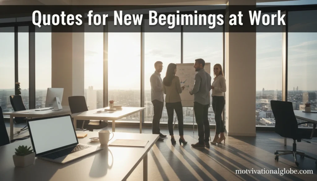 Quotes for New Beginnings at Work