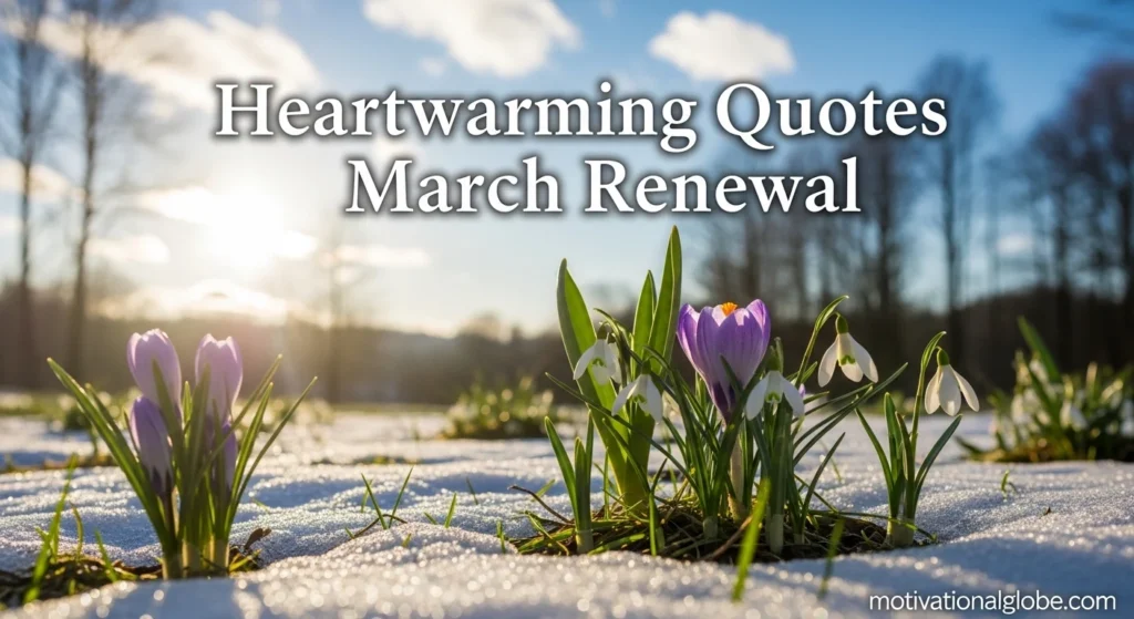 Heartwarming Quotes About March Renewal