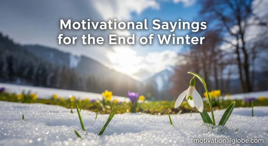 Motivational Sayings for the End of Winter