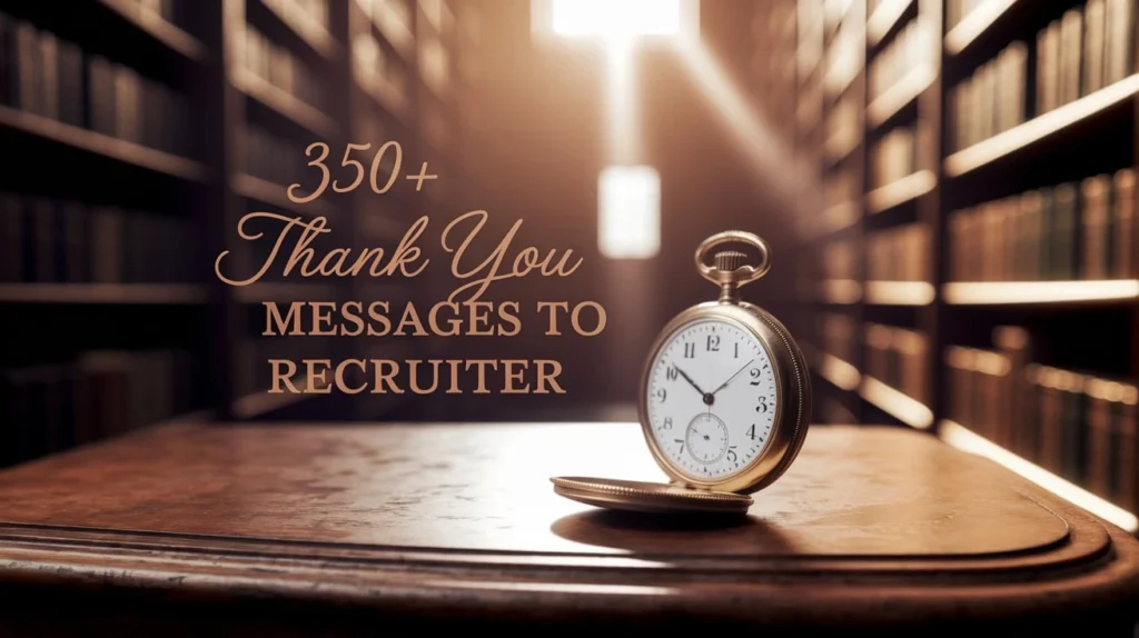 350+ Thank You Messages to Recruiter