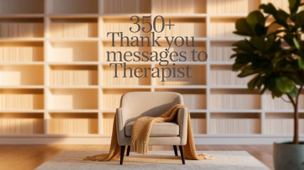 350+ Thank You Messages to Therapist