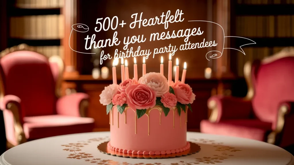500+ Heartfelt Thank You Messages for Birthday Party Attendees