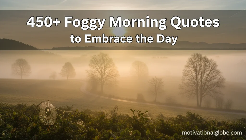 450+ Foggy Morning Quotes to Embrace the Day
