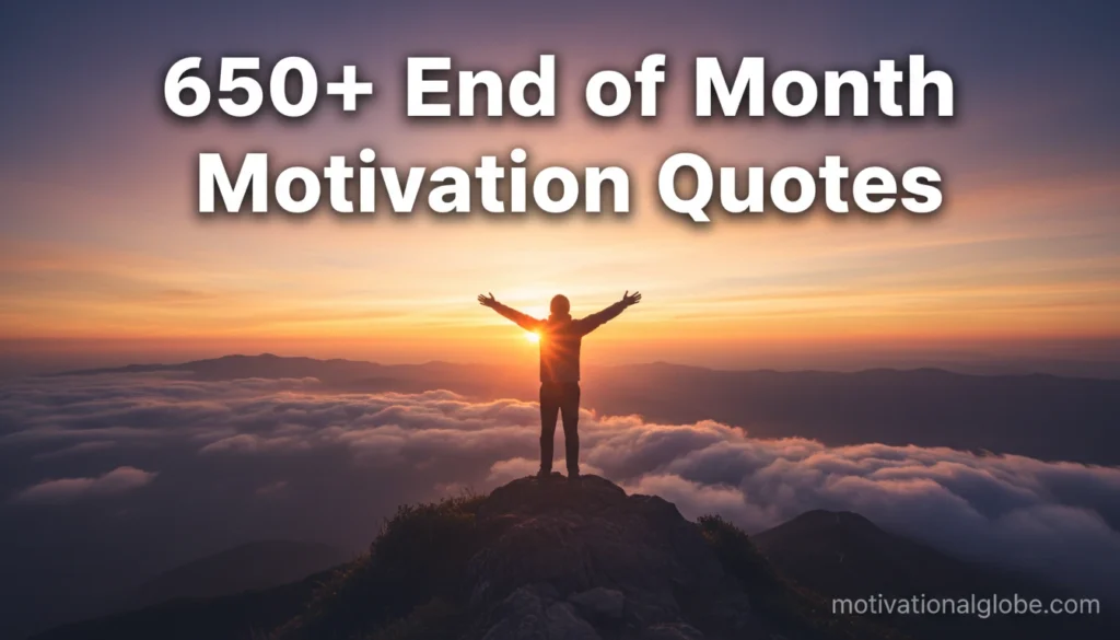 650+ End of Month Motivation Quotes