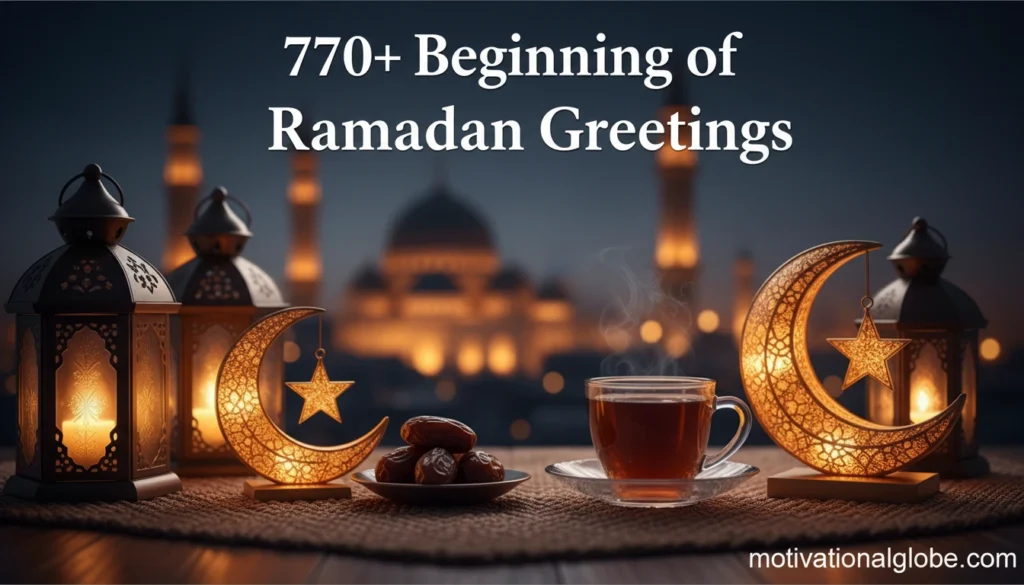 770+ Beginning of Ramadan Greetings