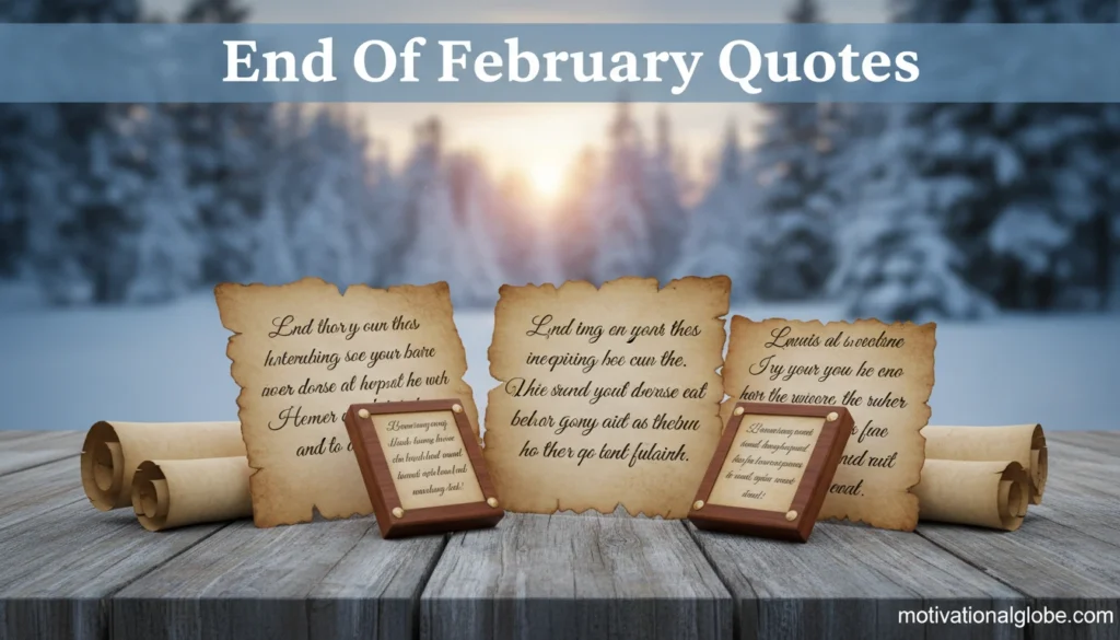 End Of February Quotes