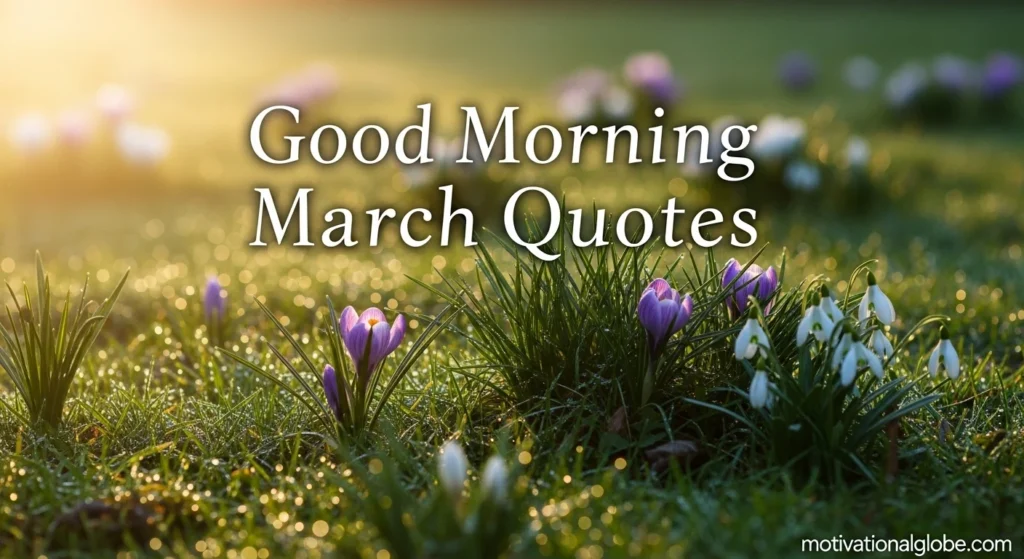 Good Morning March Quotes