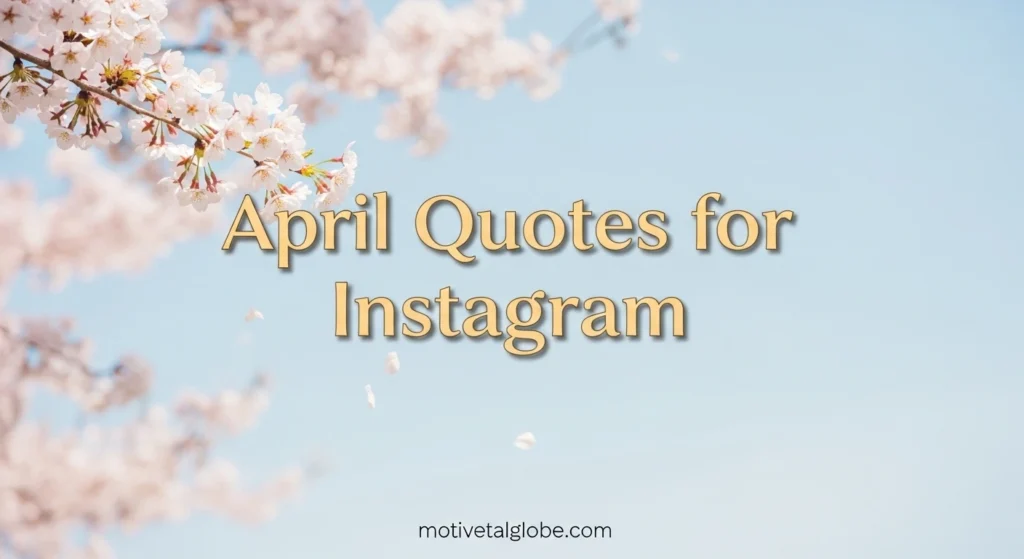 April Quotes for Instagram