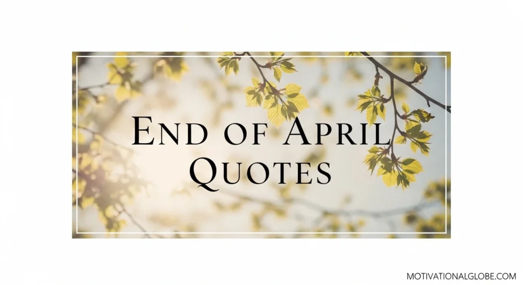 End of April Quotes