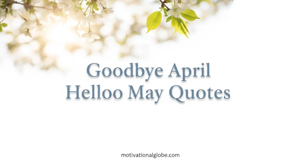 Goodbye April Hello May Quotes