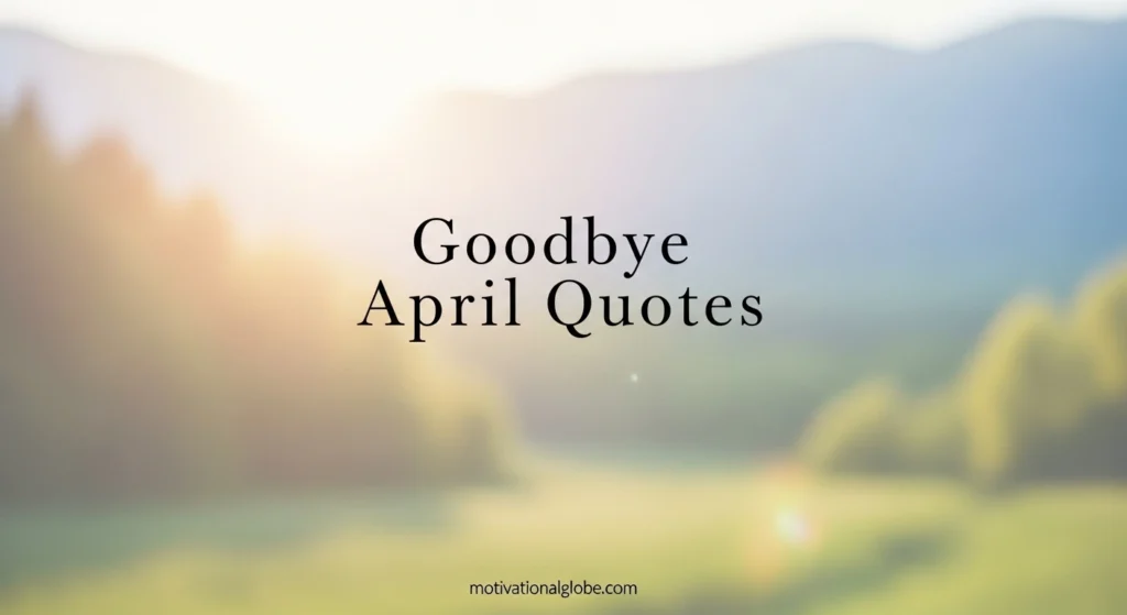Goodbye April Quotes