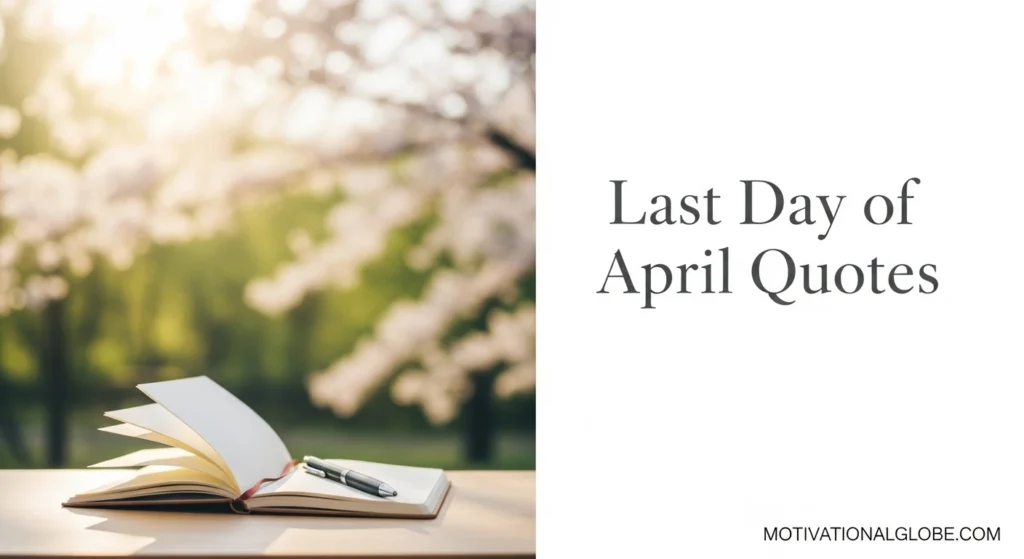 Last Day of April Quotes