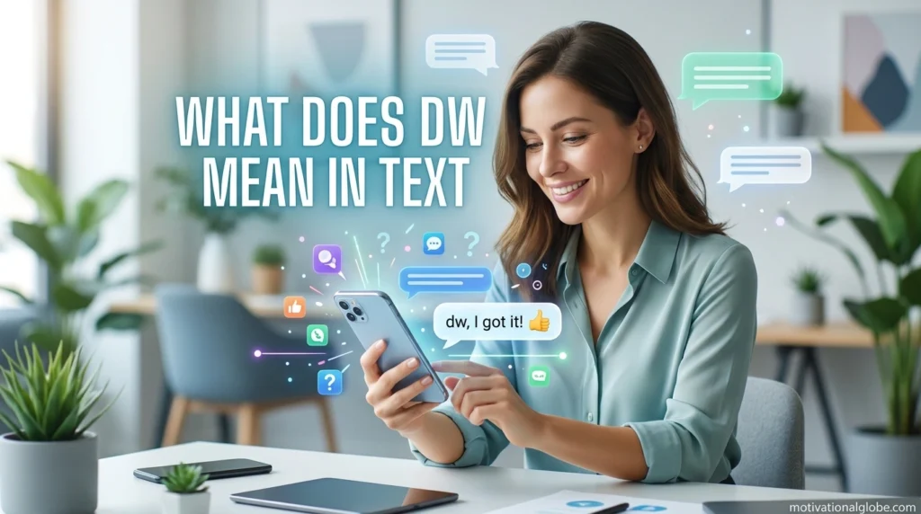 What Does DW Mean in Text