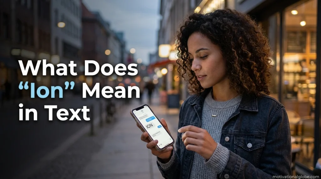 What Does “Ion” Mean in Text